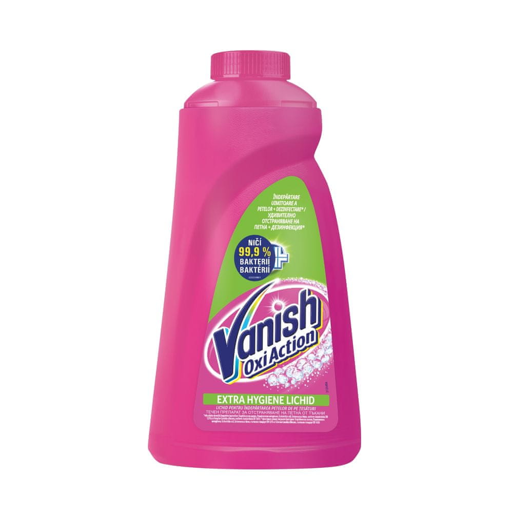 Vanish Oxi Action Extra Hygiene - tekutý odstraňovač škvŕn 940 ml